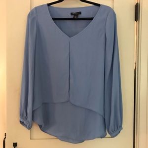 White House Black Market blouse, lovely blue, size 4!